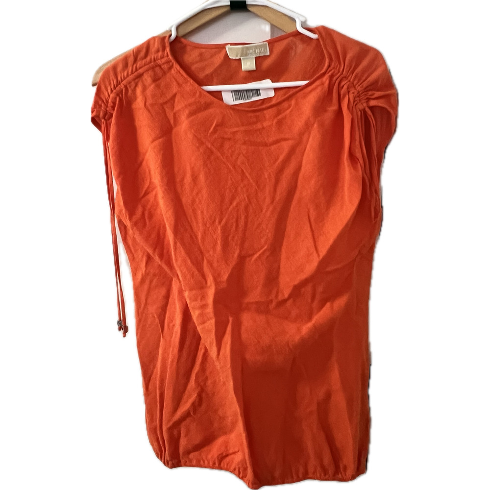 Women's Michael Kors Sleeveless Orange Blouse Size M
